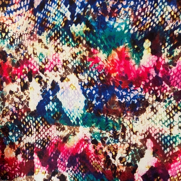 Judith March silk blend rainbow snake skin print tunic top - Picture 4 of 4